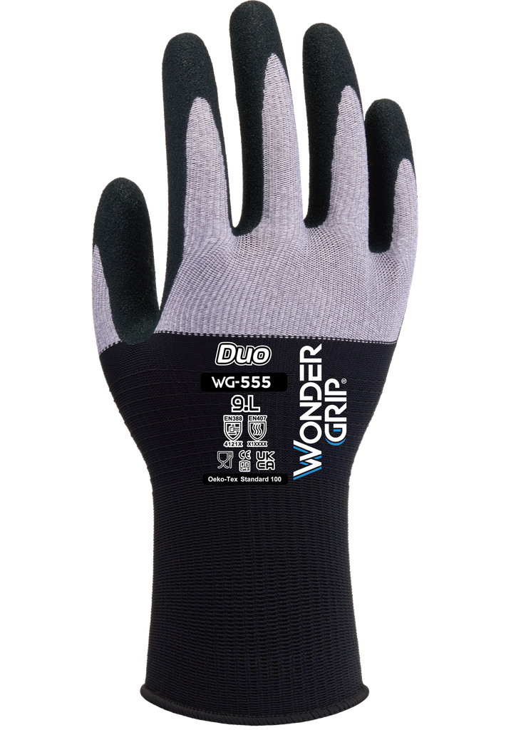Guante Wonder Grip WG-555 espuma de nitrilo sobre microfibra y nylon