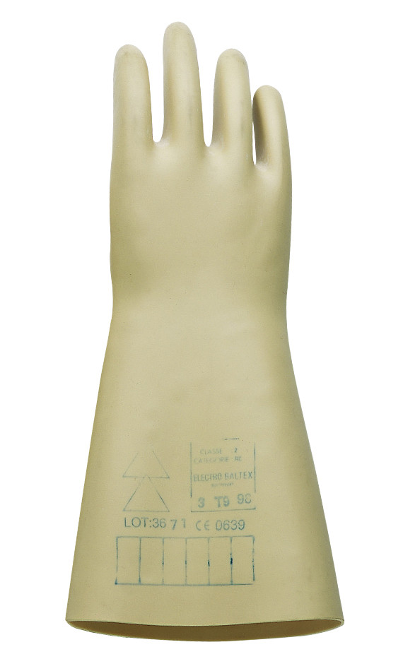 Guante dieléctrico látex natural clase 00, 500 V